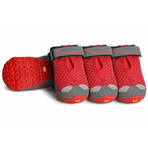 Grip Trex™ Outdoorová obuv pro psy Červená 44mm/XXXS