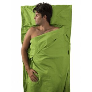 Prémiová bavlněná vložka do spacáku Premium Cotton Travel Liner - Traveller (with Pillow slip) Green (barva zelená)
