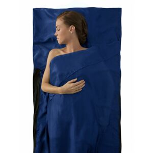 Hedvábná vložka do spacáku Silk Stretch Liner - Traveller (with Pillow slip) Navy Blue (barva Navy modrá)
