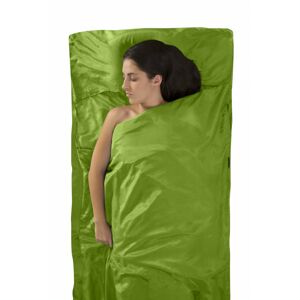 Vložka do spacáku Silk/Cotton Travel Liner Traveller (with Pillow Slip) Green (barva zelená)