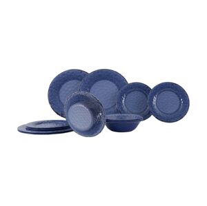 Melaminové nádobí - azurové, 12 ks